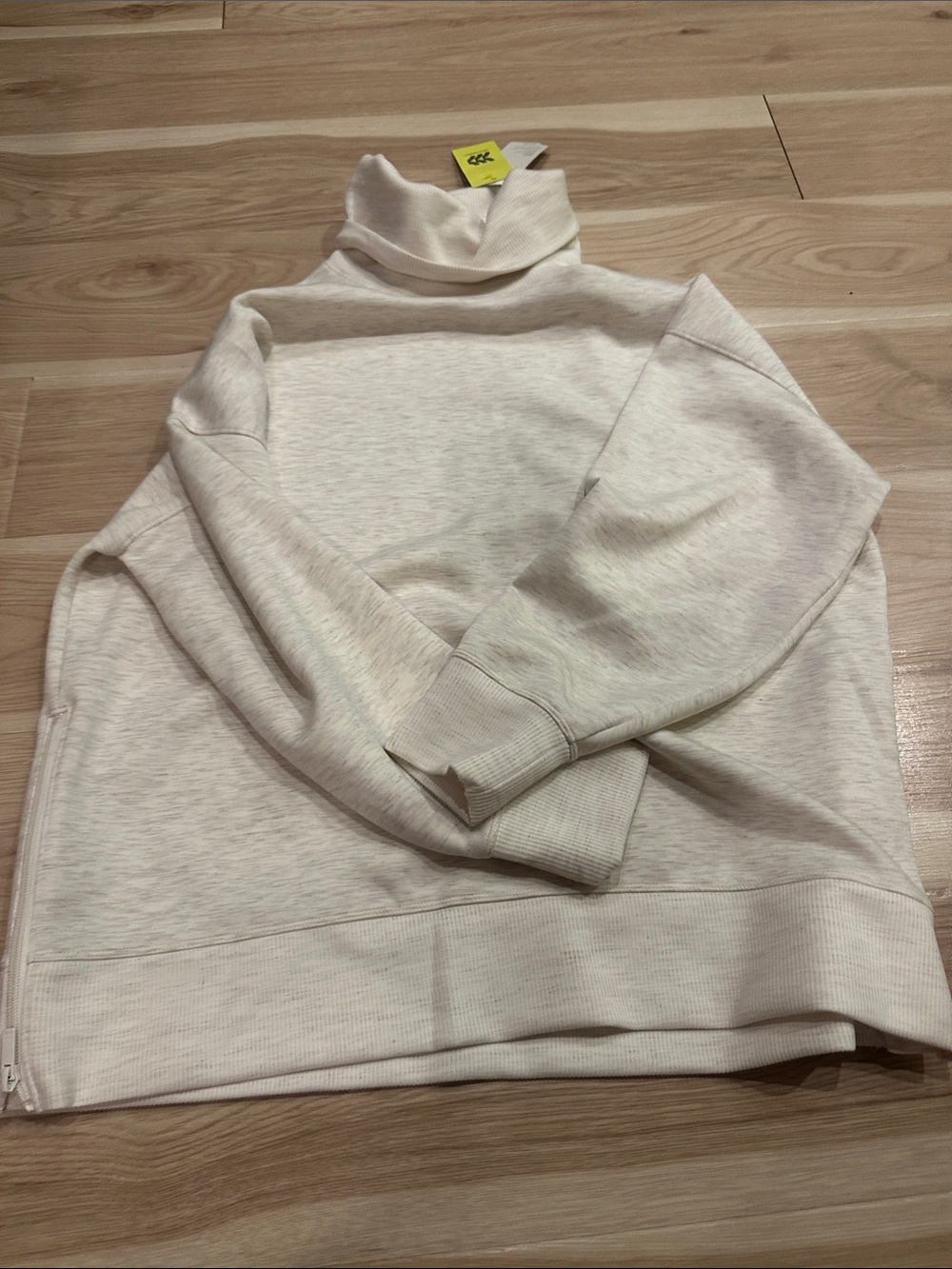 all in motion Cream Turtleneck Sweatshirt